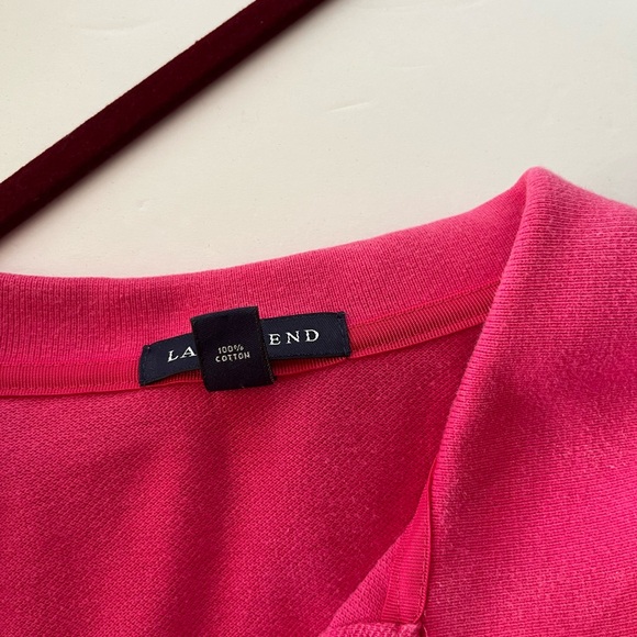LANDS END (L) PINK SHORT SLEEVE POLO - Picture 4 of 4